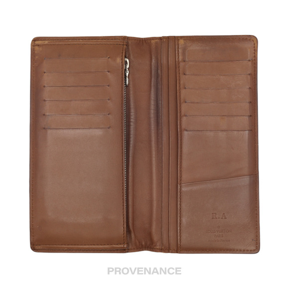 🔴 Louis Vuitton Brazza Wallet - Ombre Leather - Picture 7 of 10